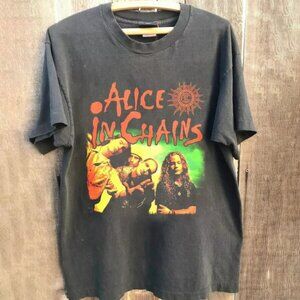 Alice In Chains Band 90s Charcoal Unisex Graphic T-shirt, Alice In Chains shirt